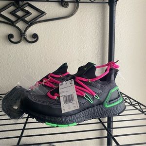 Adidas Ultraboost 20 Lab Explorer 'Night Metallic Lime' Men's Size 6.5 GZ7362